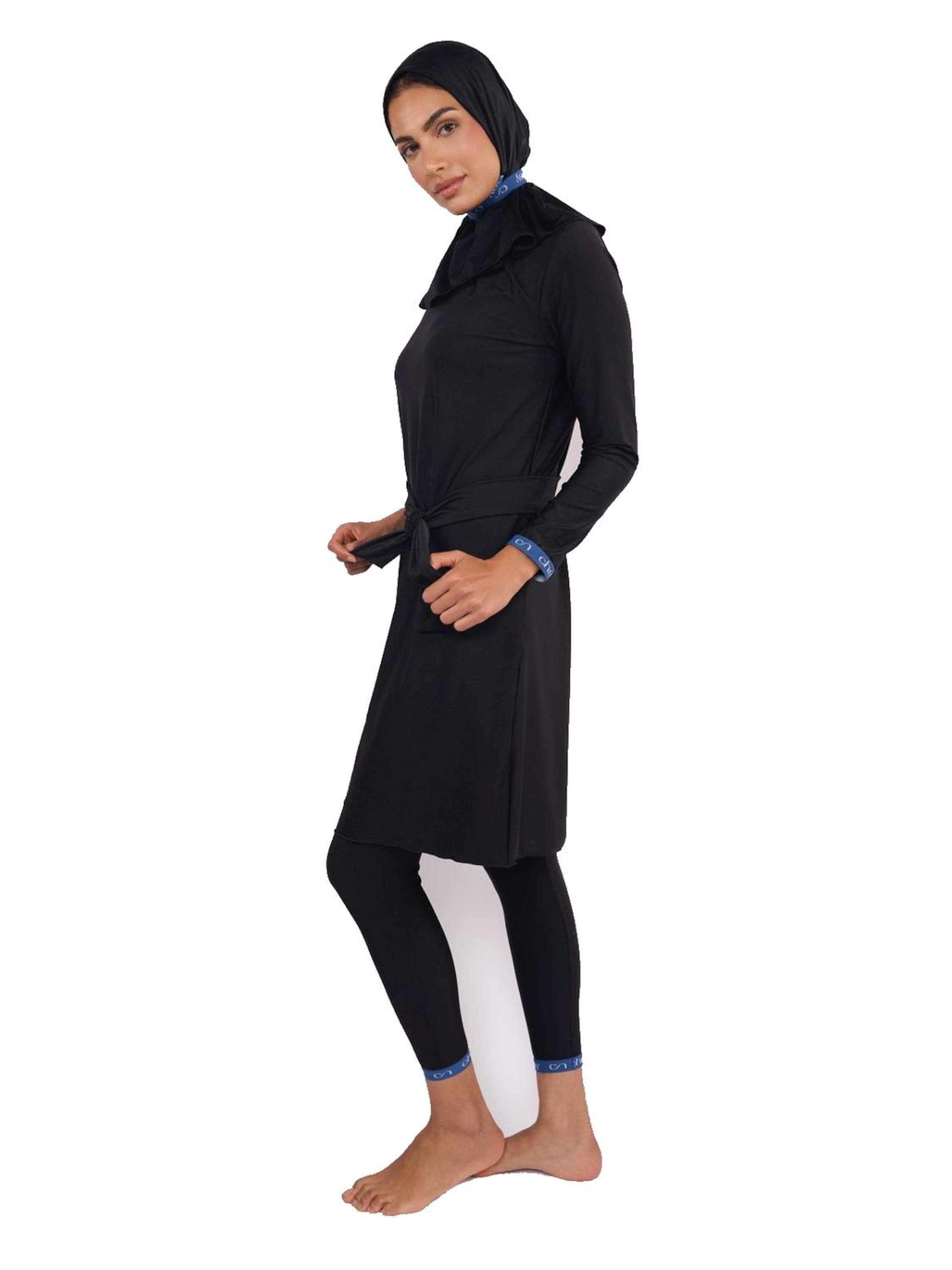 Chay High neck Swimsuit dress 'Chay Nis Elegance Black Burkini - Swimset' in Black