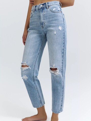 Effilé Jean Pull&Bear en bleu : devant