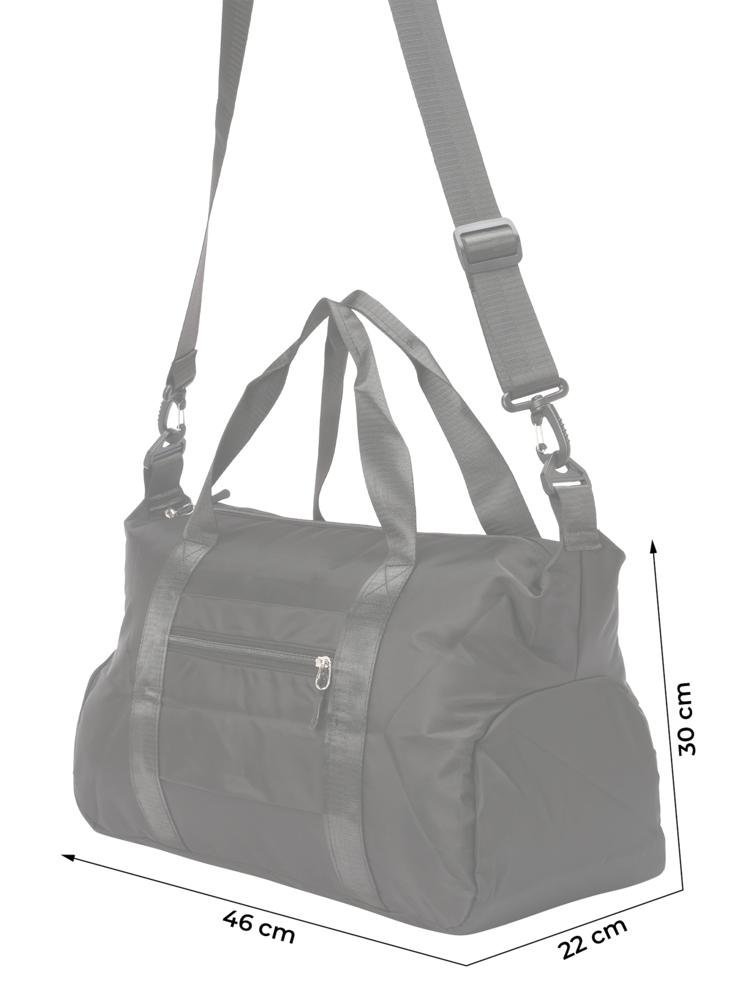 ABOUT YOU Torba sportowa 'Larissa' w kolorze czarny