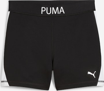 PUMA - Skinny Pantalón deportivo 'Strong' en negro: frente