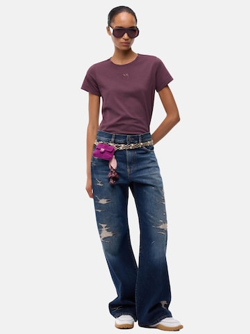 Maglietta 'PINKO BUSSOLOTTO T-SHIRT JERSEY T-SHIRT' di PINKO in rosso