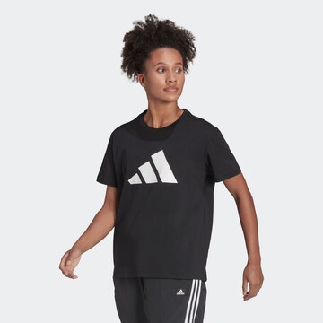 ADIDAS PERFORMANCE Performance Shirt 'Future Icons' in Black: front