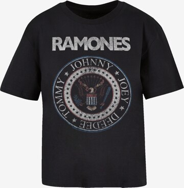 F4NT4STIC Shirt \'Ramones Rock Musik Band Red White And Seal\' in Black |  ABOUT YOU