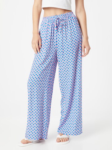 Zwillingsherz Wide leg Broek in Lila: voorkant