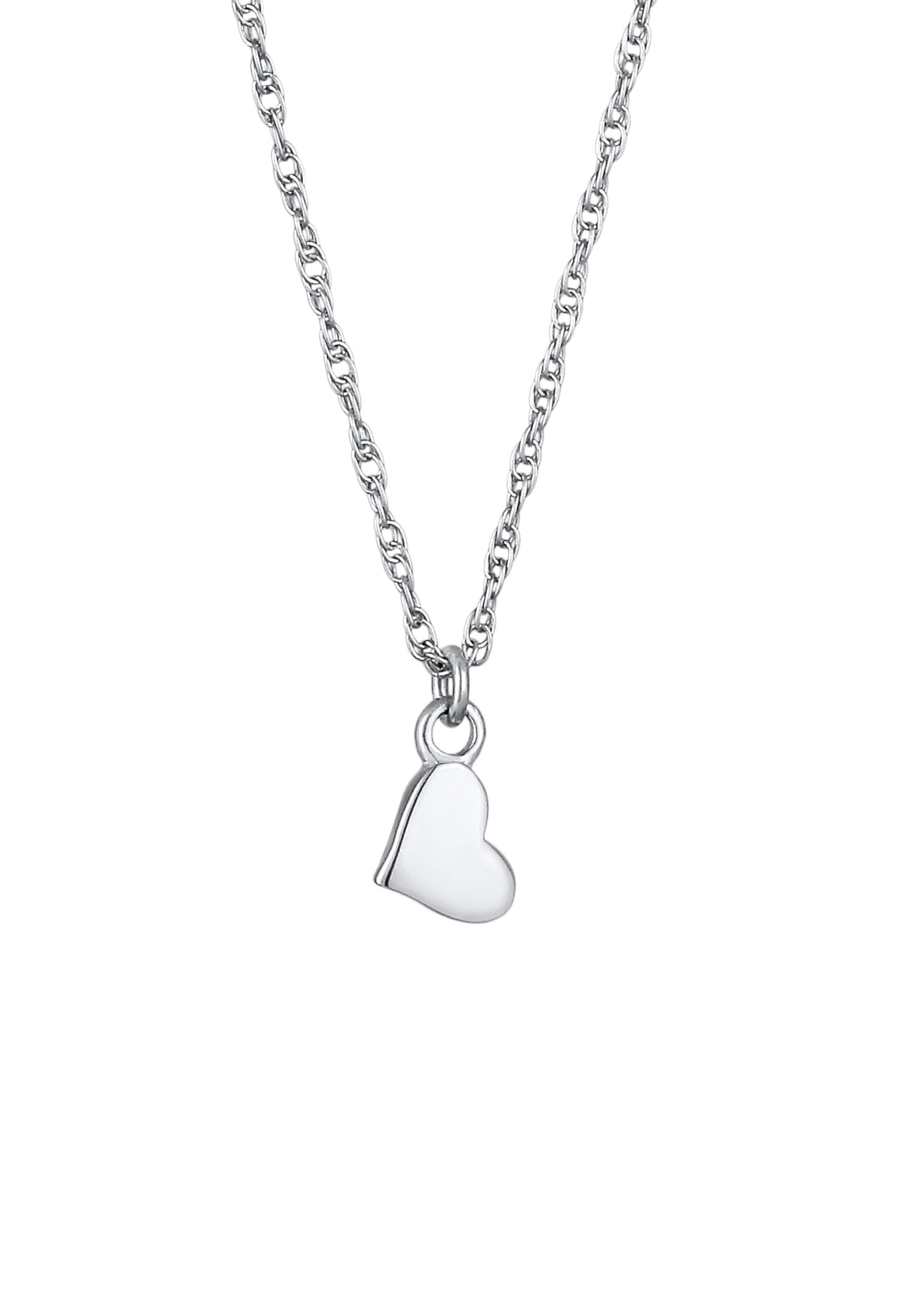 ELLI Ketting 'Herz' in Zilver