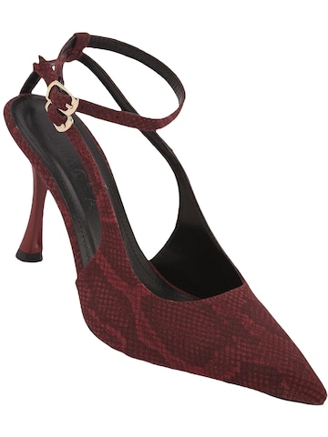 Limoya Slingpumps 'Jamie' in Rood: voorkant