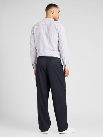Wide leg Pantaloni con piega frontale di TOPMAN in blu