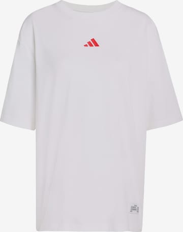 T-shirt fonctionnel ADIDAS SPORTSWEAR en blanc : devant