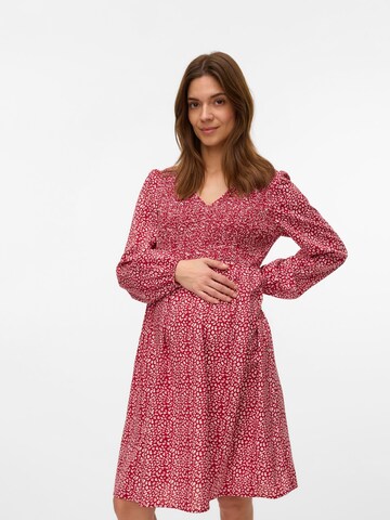 Robe 'MLAdelaine' MAMALICIOUS en rouge : devant