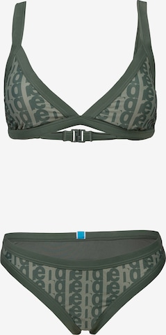 ARENA Triangel Bikini 'MONOGRAM' i grønn: forside