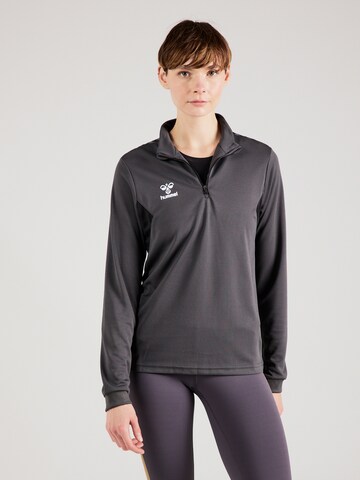 Hummel Sportsweatshirt 'AUTHENTIC' in Grau: Vorderseite