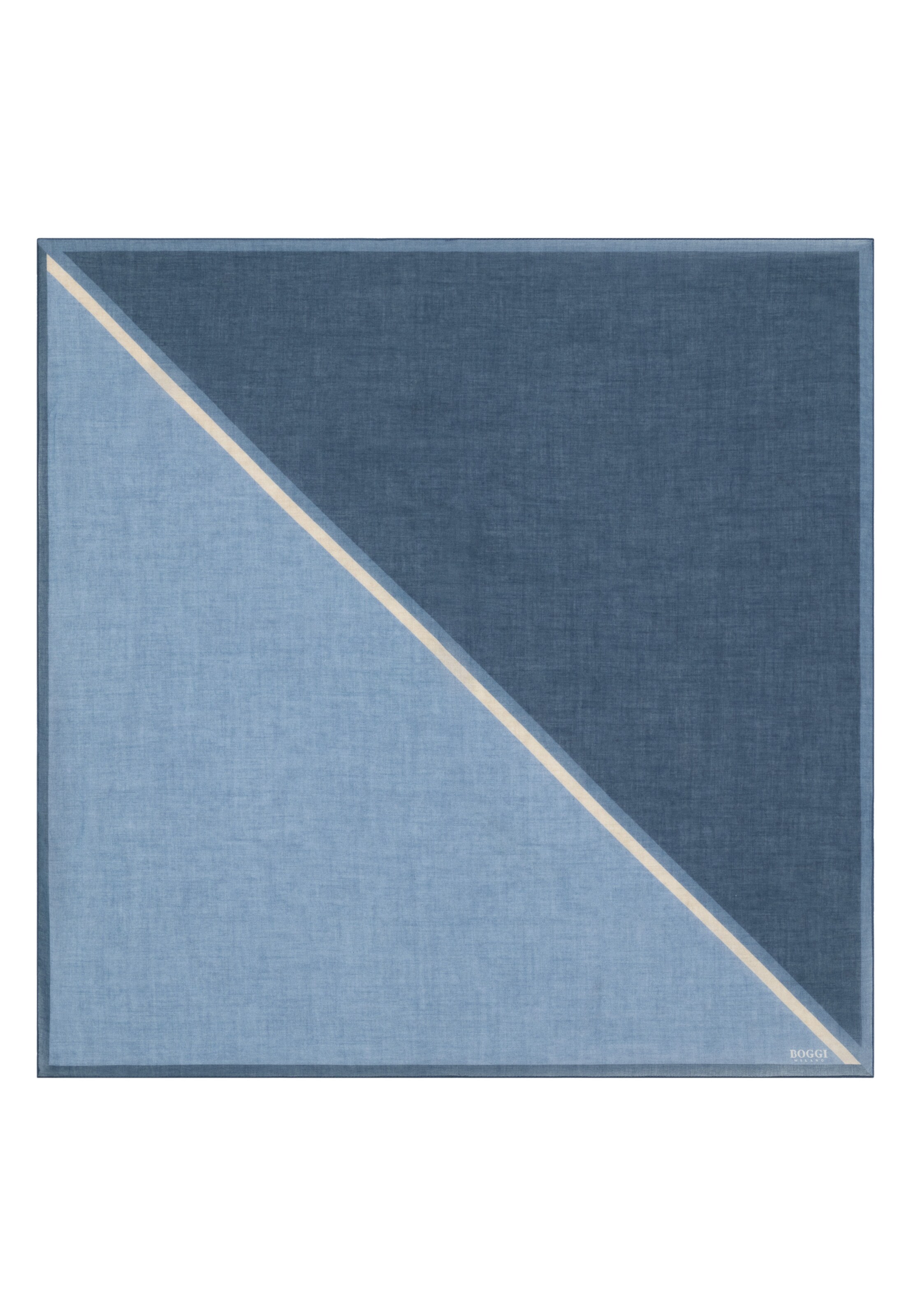 Boggi Milano Shawl in One Size in Blue / White, Item view