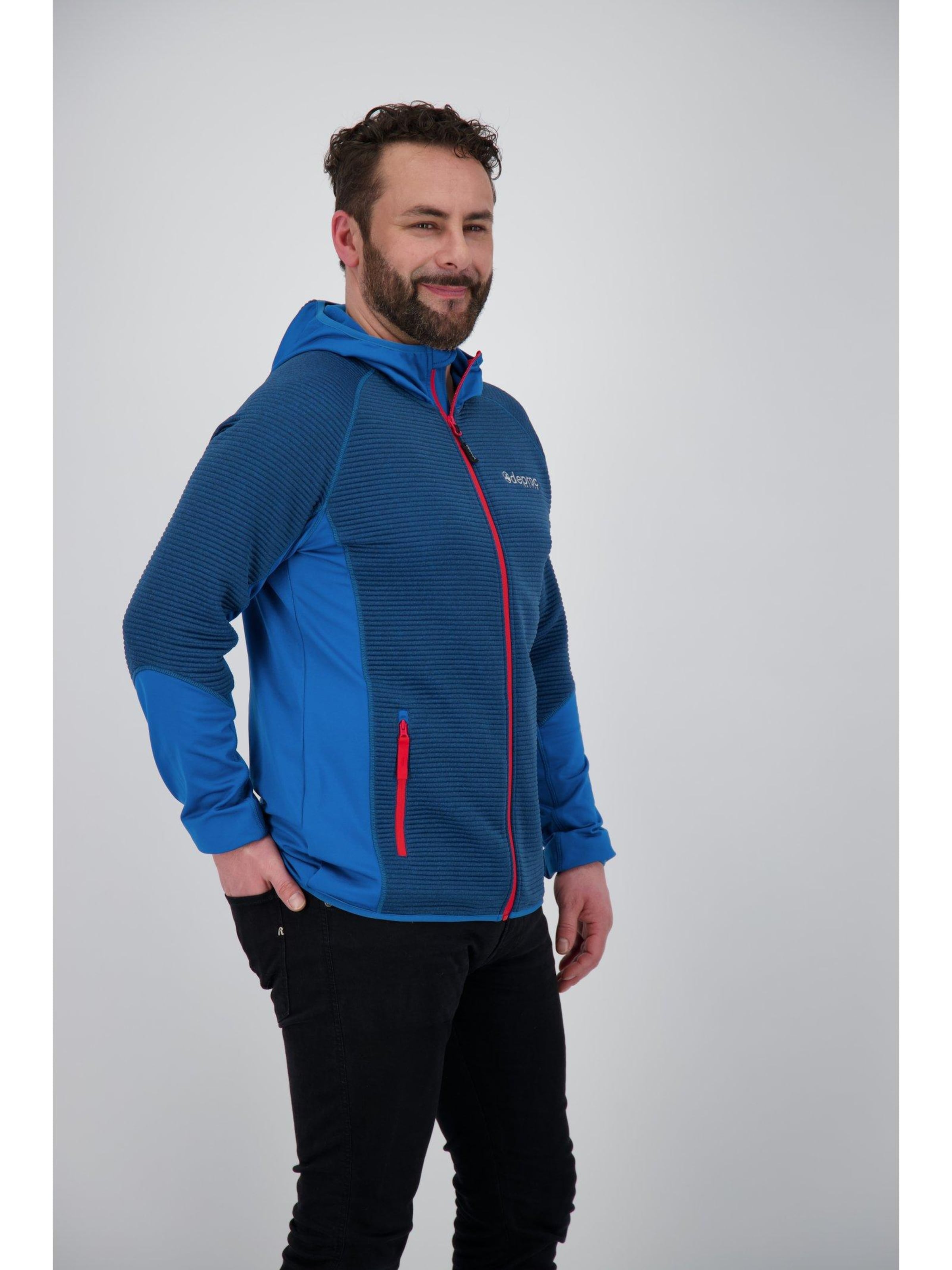 deproc Fleecejacke 'ELM'‌‌‌ in Blau