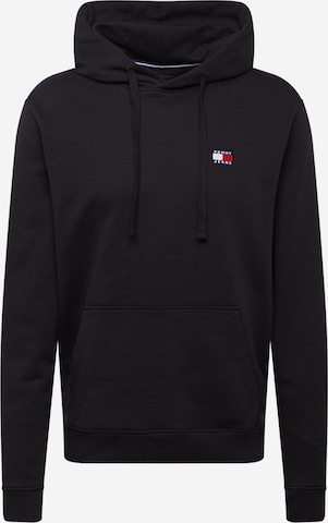 Tommy Jeans Sweatshirt in Zwart: voorkant