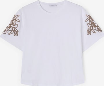 T-shirt MOTIVI en blanc : devant