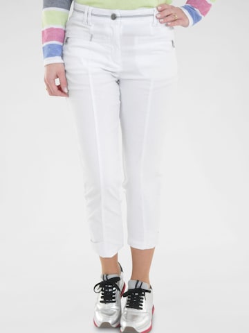 Coupe slim Pantalon Navigazione en blanc : devant