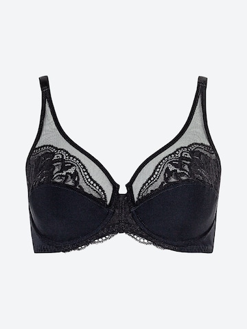 Spiman Bra 'Delia' in Black: front