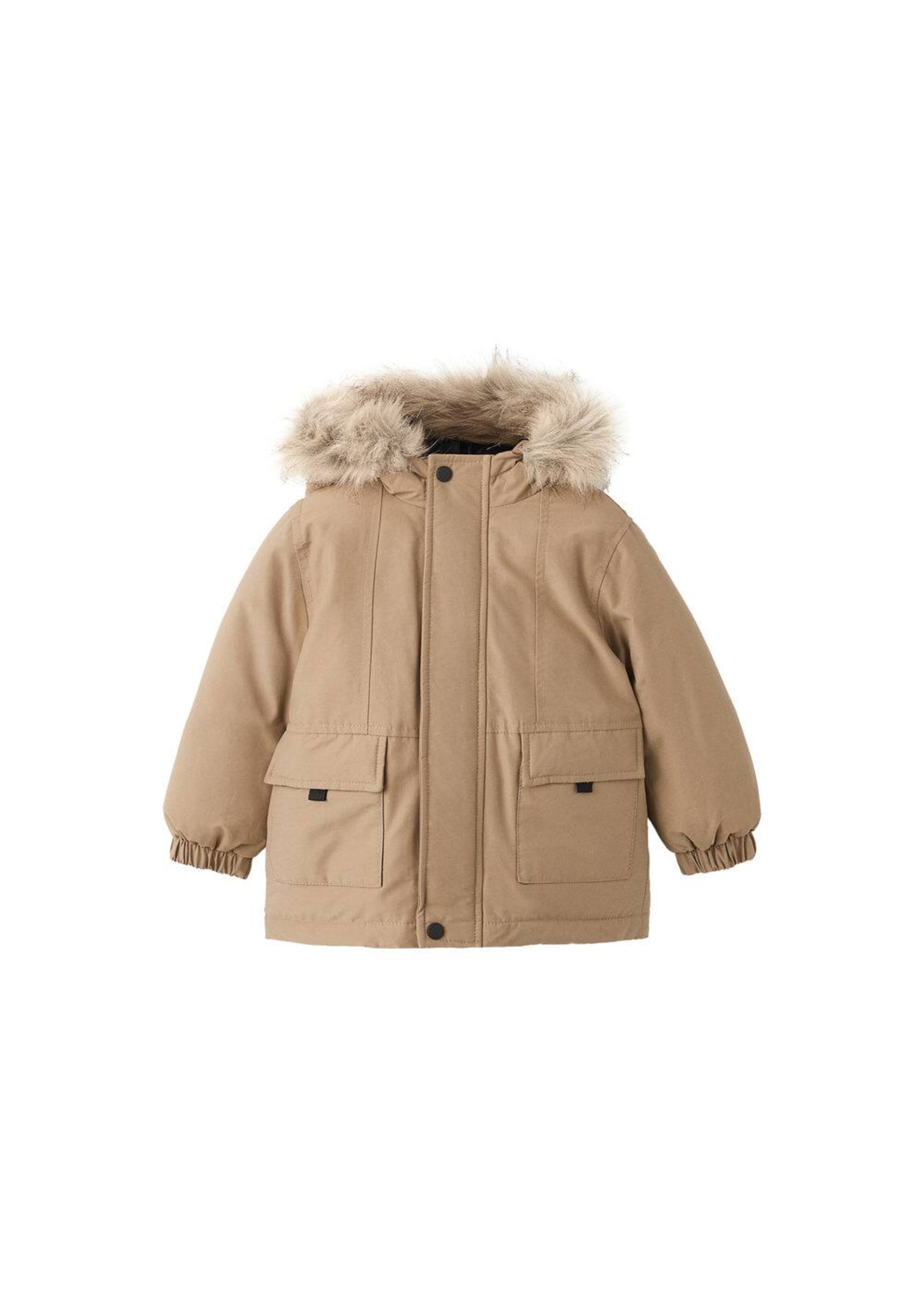 MANGO KIDS Between-Season Jacket in Brown: front