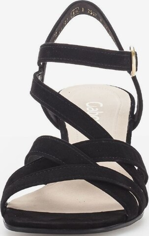 GABOR Strap Sandals in Black