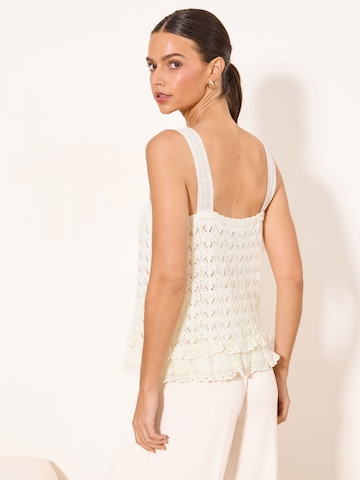 Lipsy Gebreide top in Beige
