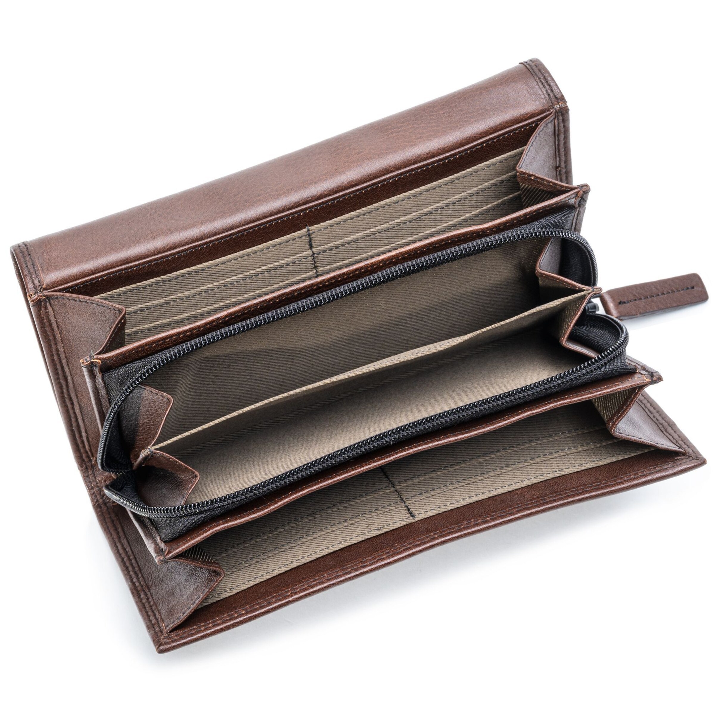 Porte-monnaies 'Memphis' Farmhood en marron