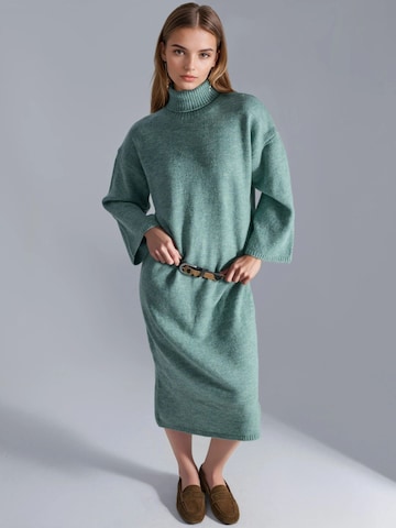 My fashion Úpletové šaty 'Strickkleider' – zelená