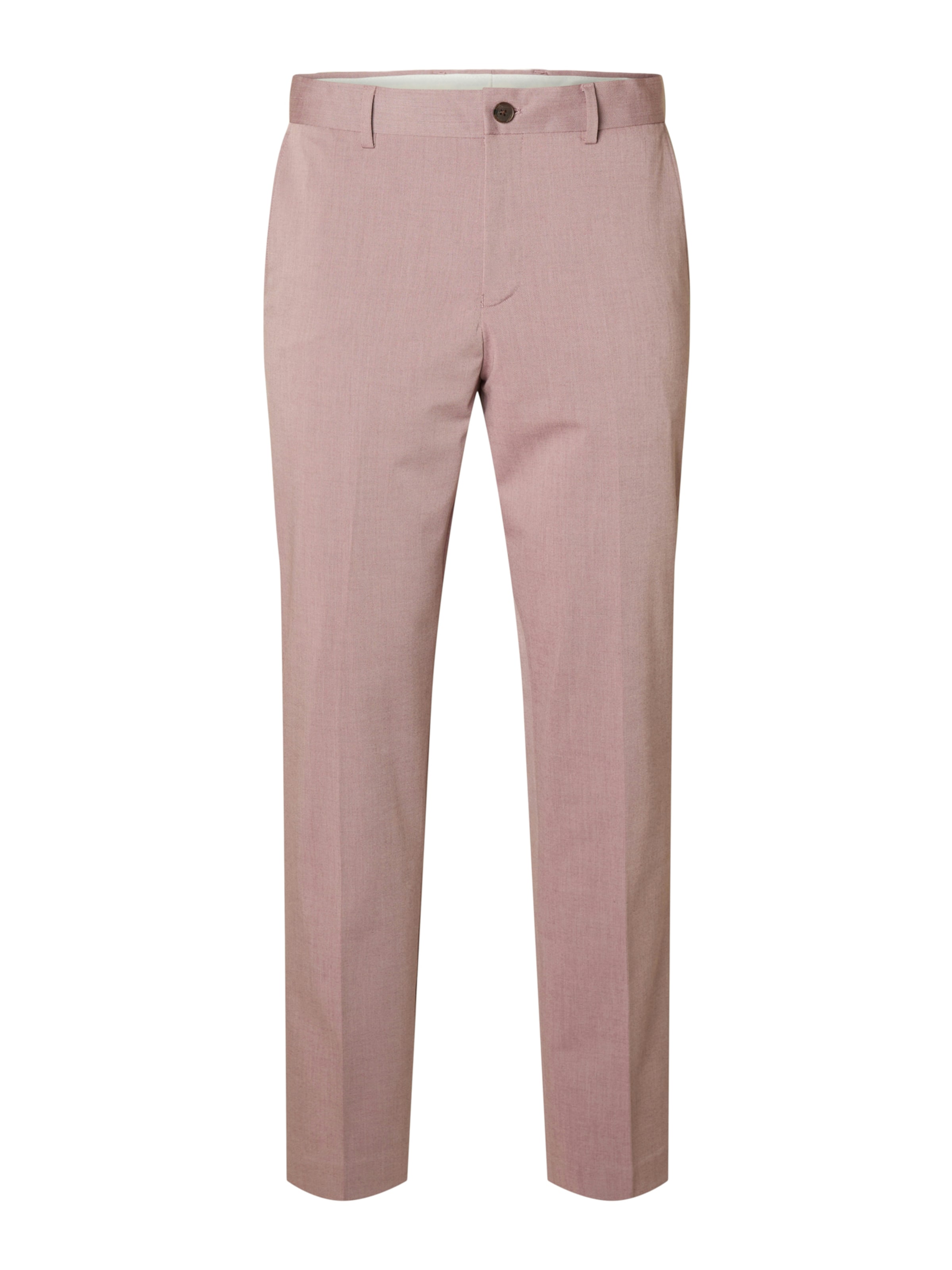 SELECTED Slimfit Ráncos nadrág 'SLHLIAM' - rózsaszín: elől