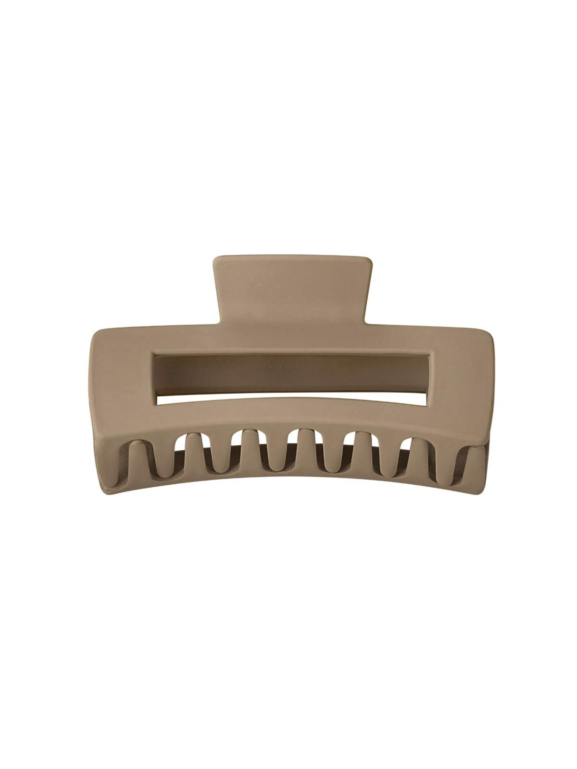 Good to Blue Hair jewelry 'Große rechteckige Haarklammer' in Beige: front