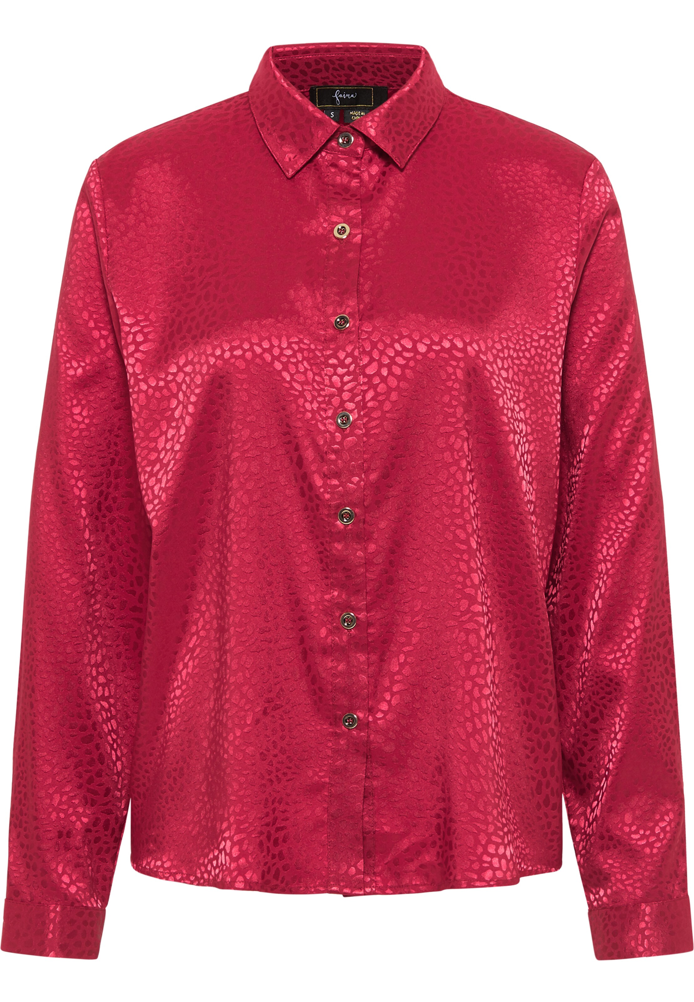 faina Bluse in Rot: Vorderseite