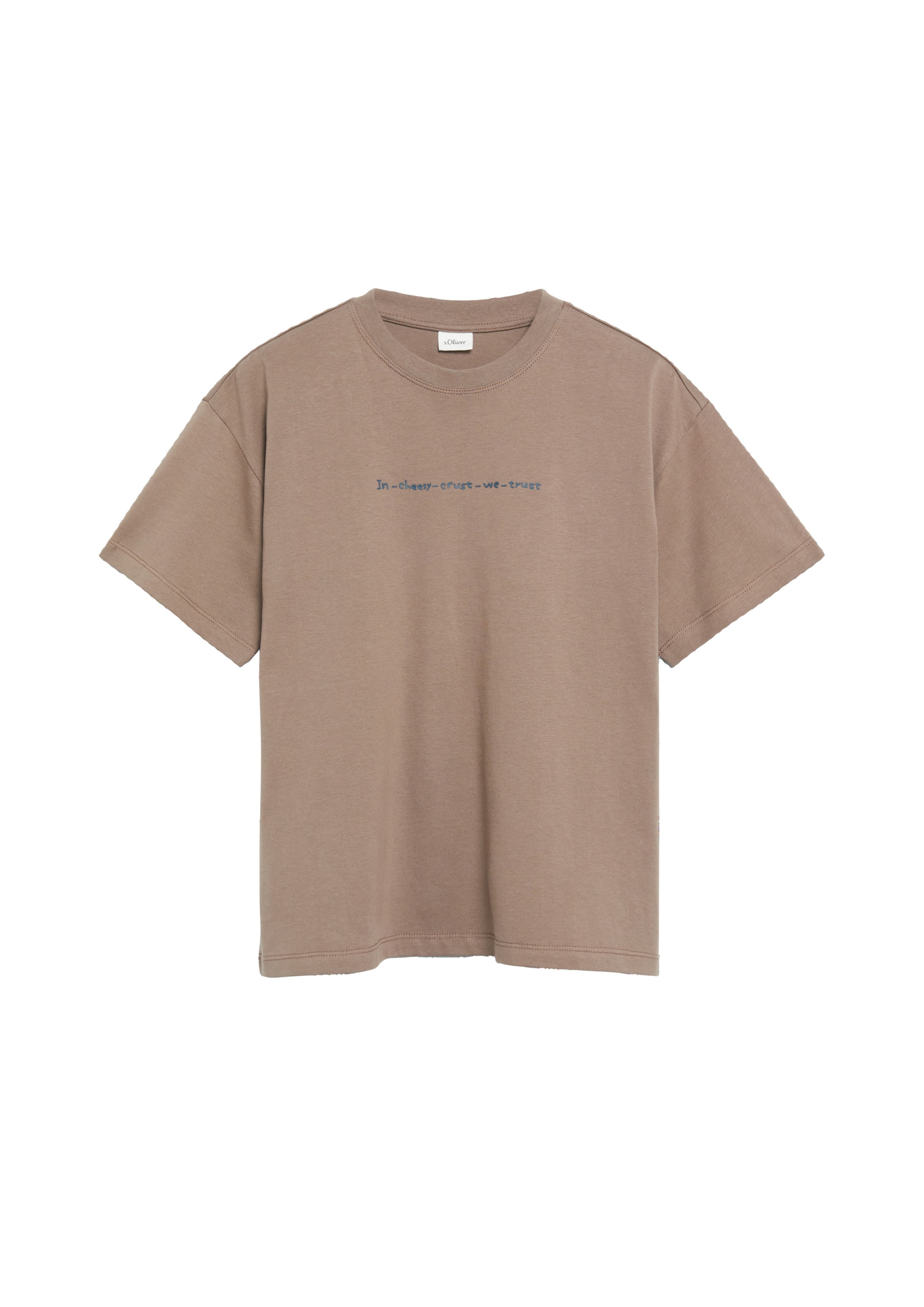 s.Oliver Shirt in 134-140 in Cognac / Anthracite, Item view