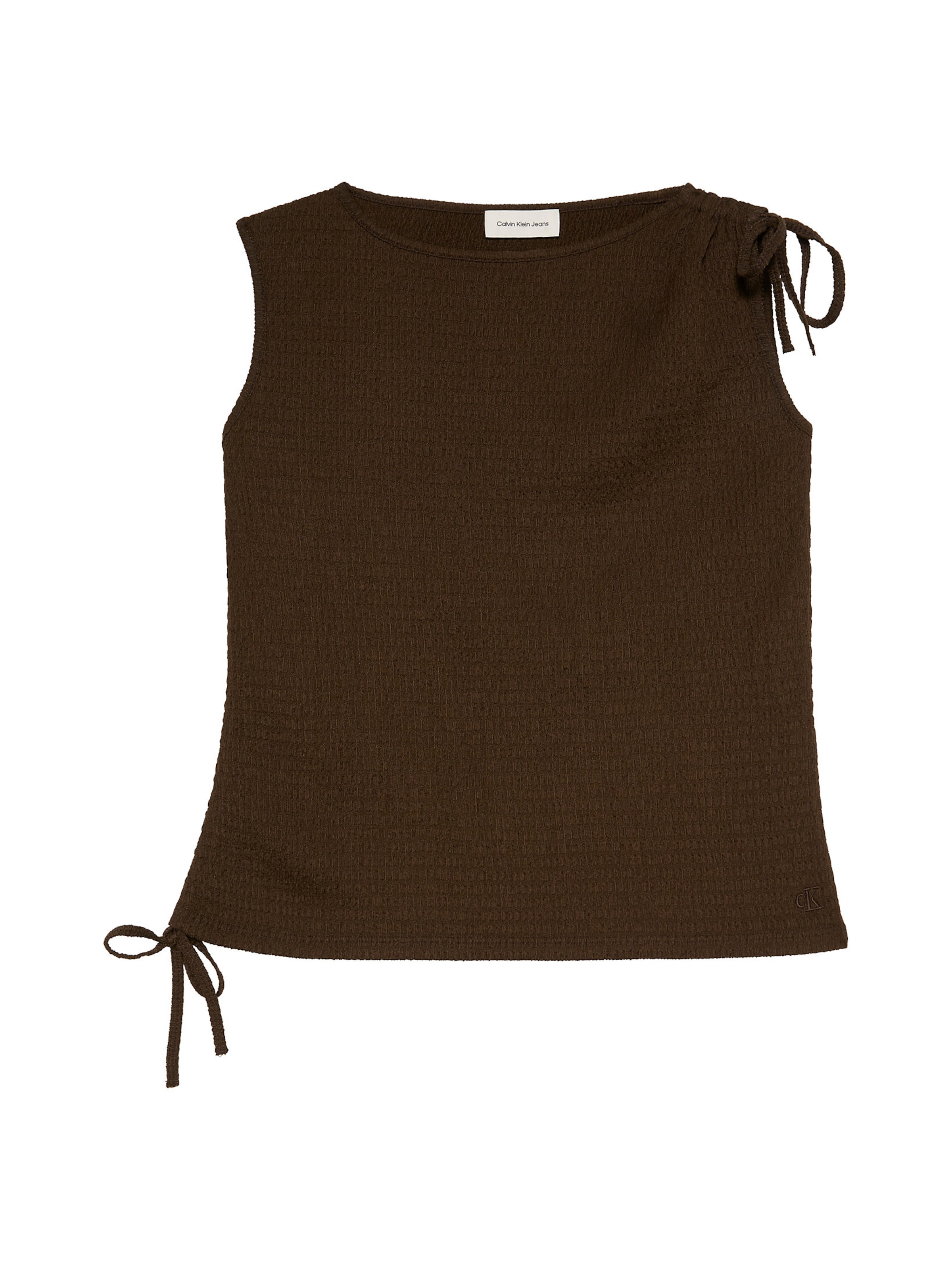 Calvin Klein Jeans Top in Braun: Vorderseite