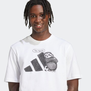 ADIDAS SPORTSWEAR Функционална тениска в бяло