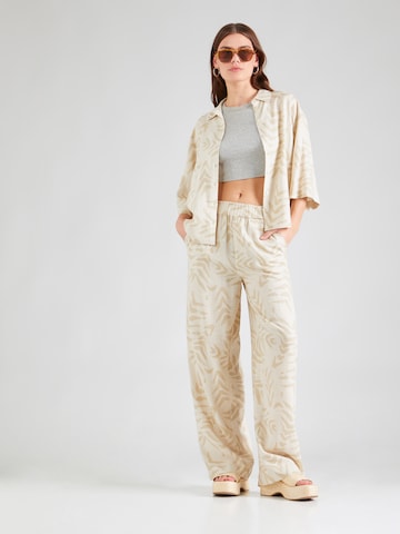 Wide leg Pantaloni 'EMIRA' di OBJECT in beige