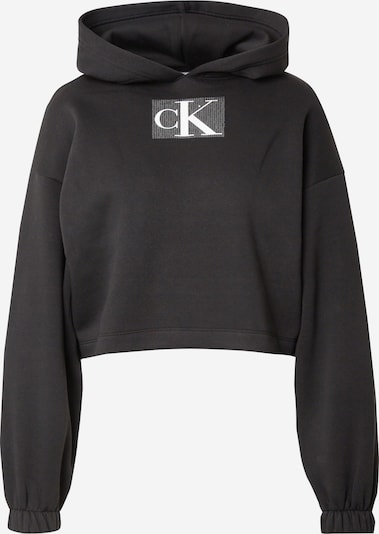 Calvin Klein Jeans Sweatshirt i svart / vit, Produktvy