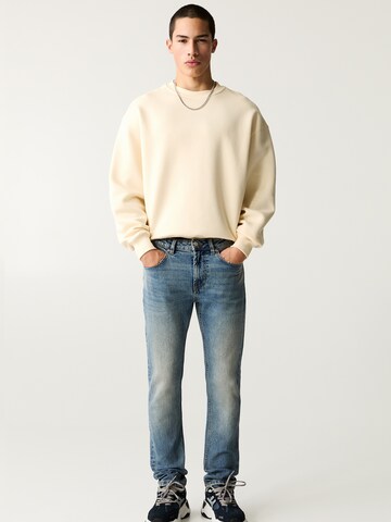Pull&Bear Slimfit Kavbojke | modra barva