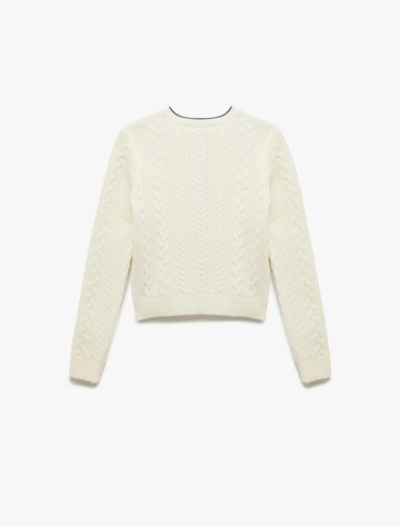 Koton Knit Cardigan in White