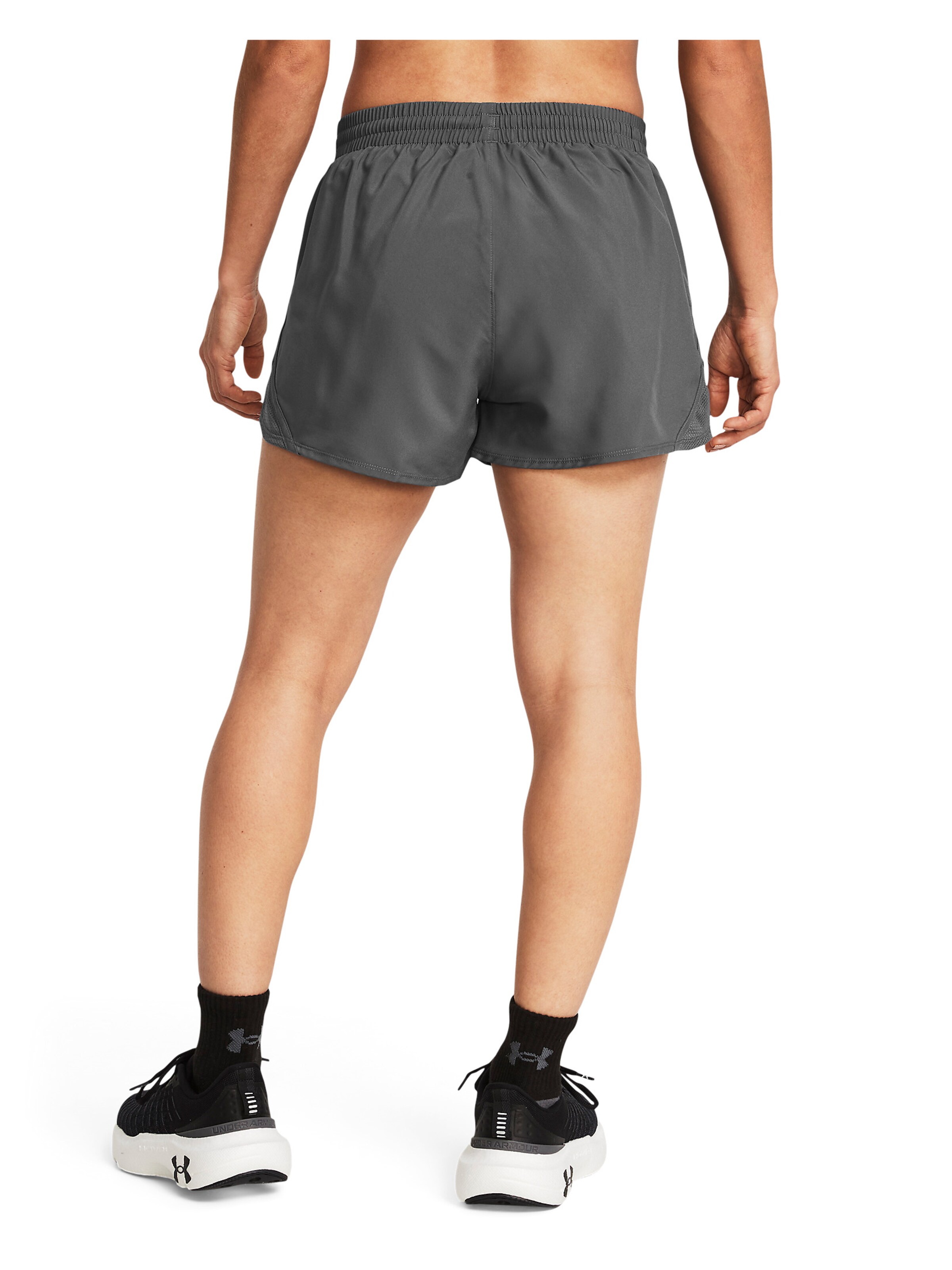 UNDER ARMOUR Regular Sportbroek 'UA Fly By 3' in Grijs