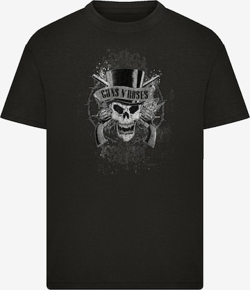 F4NT4STIC Shirt 'Guns 'N' Roses Skull and Pistols' in Black: front