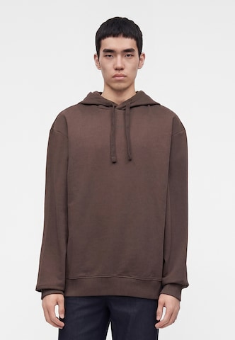 HUGO Sweatshirt 'Dapo' in Brown: front