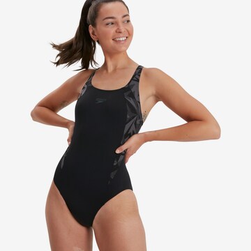 SPEEDO Active Swimsuit 'Hyperboom Splice' in Black