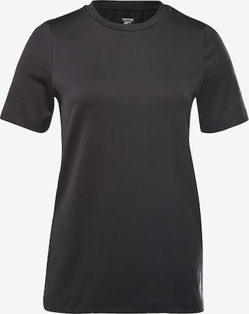 T-shirt fonctionnel Reebok en noir : devant