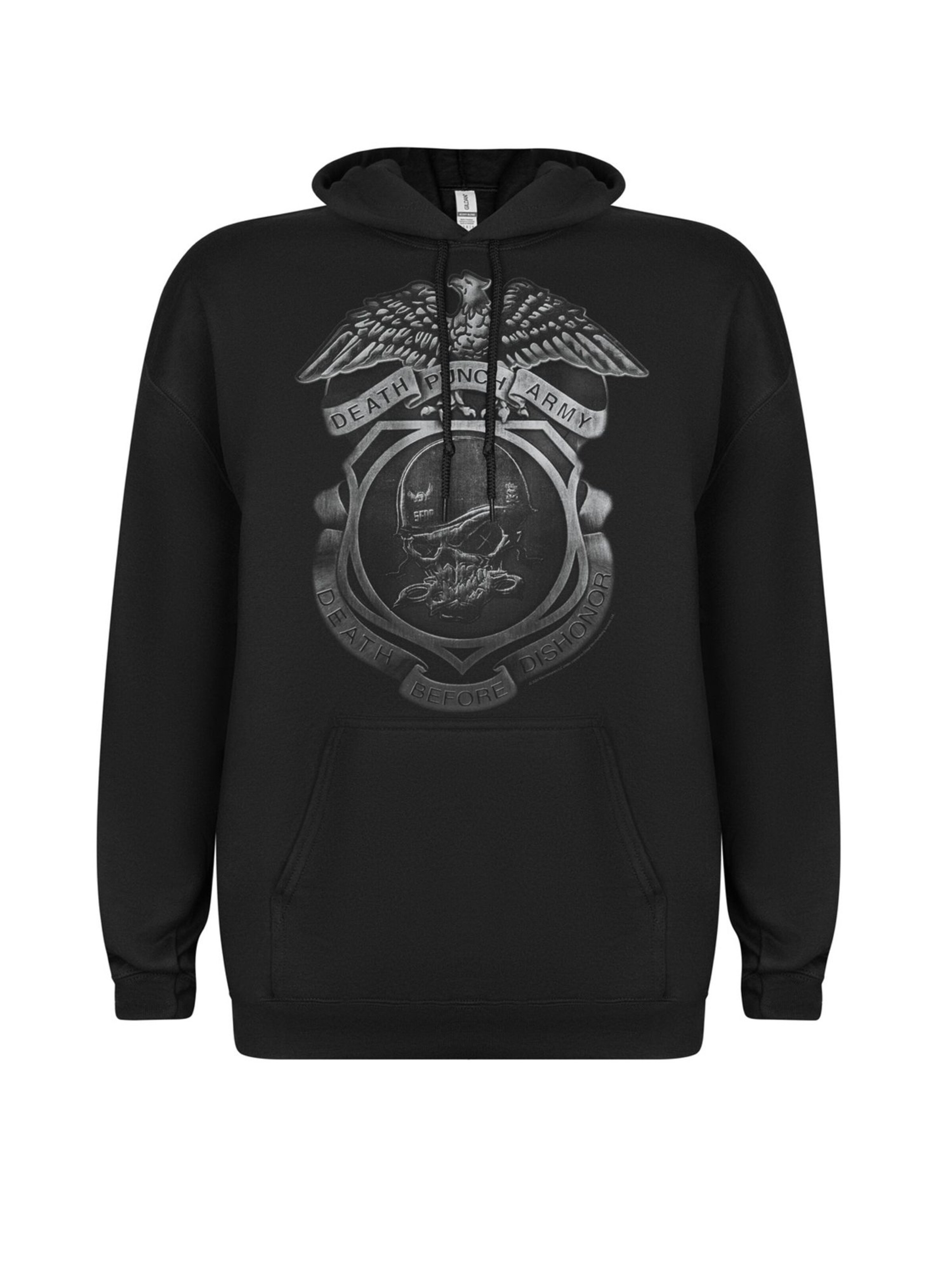 Felpa 'Five Finger Death Punch EnForcer' di Rockshirts in nero: frontale