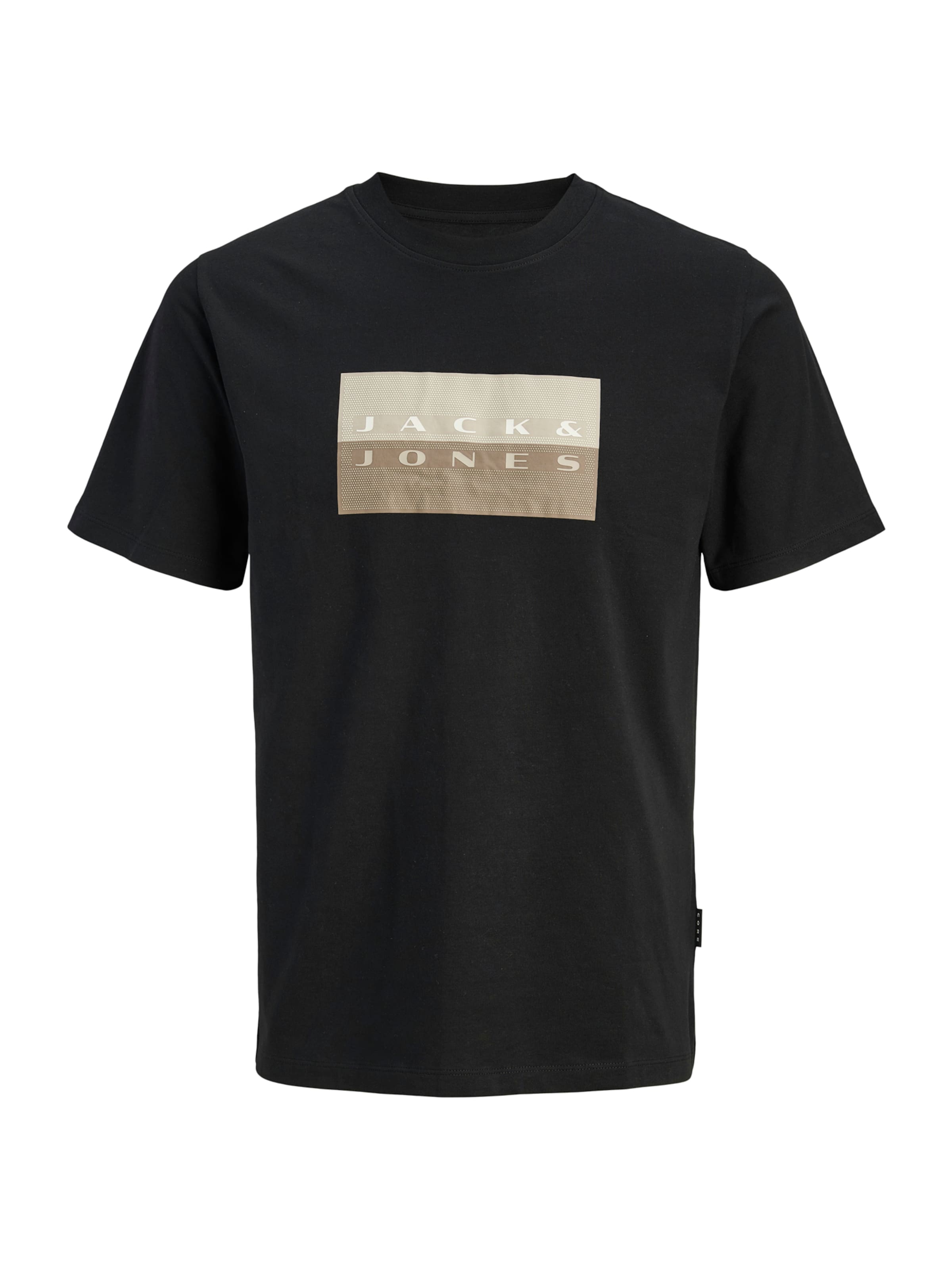 Jack & Jones Plus Μπλουζάκι 'JCOFUSION' σε μαύρο: μπροστά