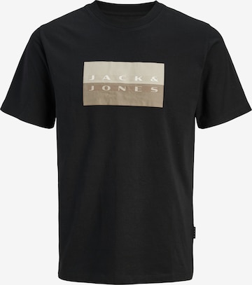 Jack & Jones Plus Shirt 'JCOFUSION' in Black: front