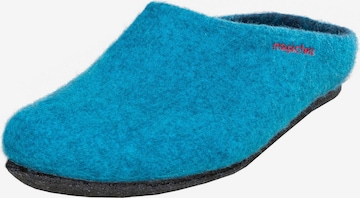 MagicFelt Slippers 'Magicfelt Filzpantoffel Magicfelt 709' in Green: front