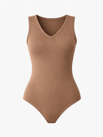 LEAFLETIC Body 'Leafletic Women’s Bodysuit'‌‌‌‌‌‌‌ in Braun: Vorderseite