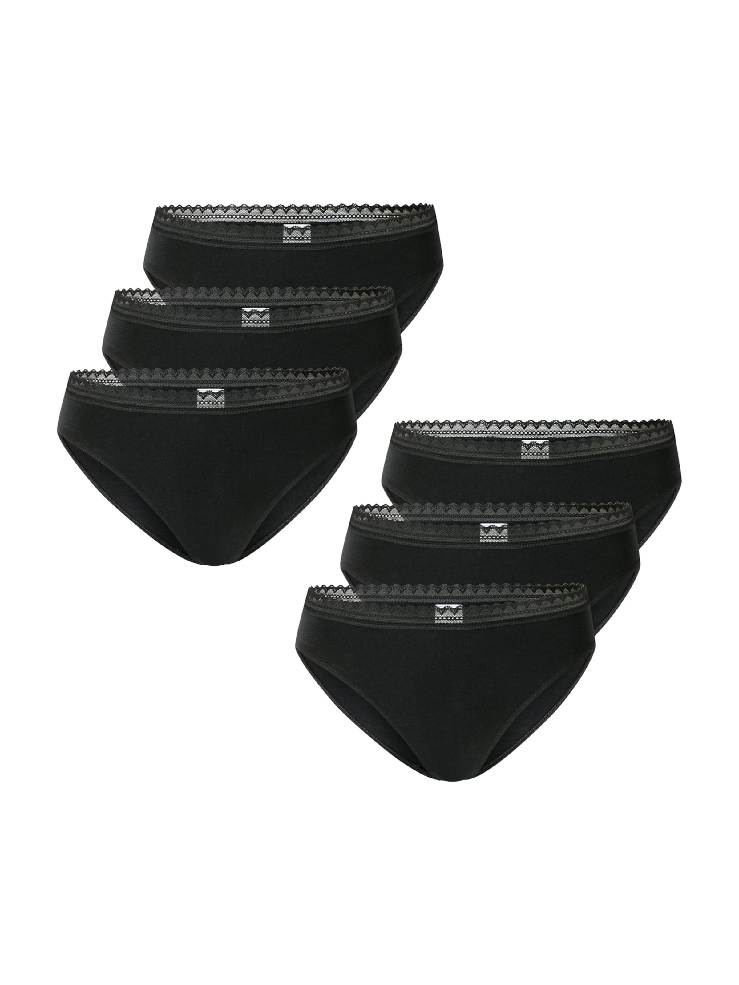 SCHIESSER Slip ' Modern Multipacks ' in Black: front