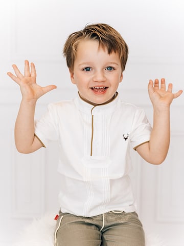 Mogo Shirt 'Pfoadl'‌ in Weiß