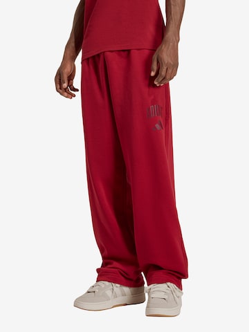 raudona ADIDAS SPORTSWEAR Laisvas Sportinės kelnės 'COLLEGIATE': priekis