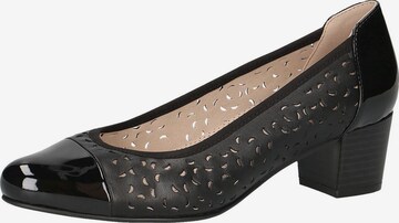 CAPRICE Pumps in Zwart: voorkant